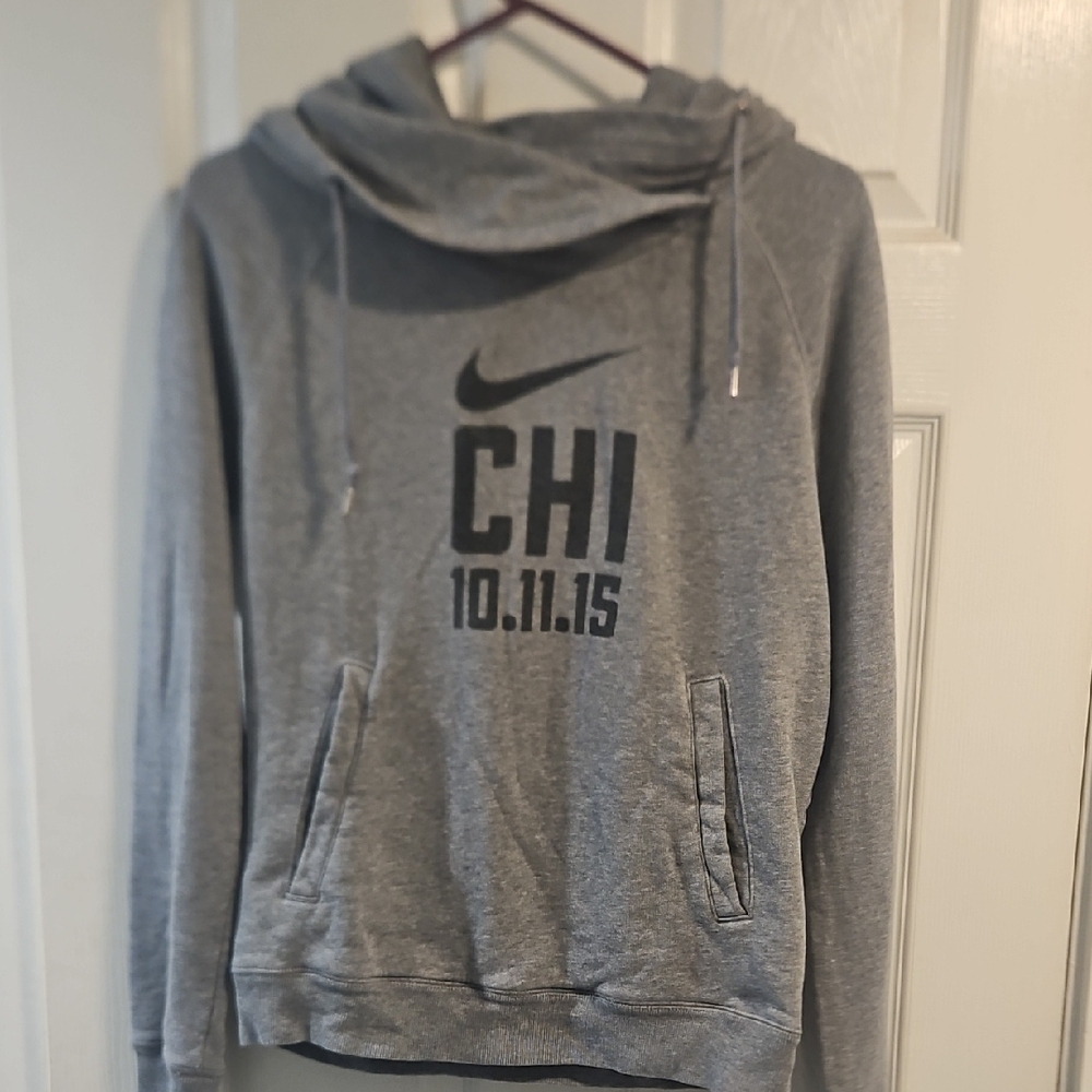 Nike Heather Gray CHI Graphic Hoodie